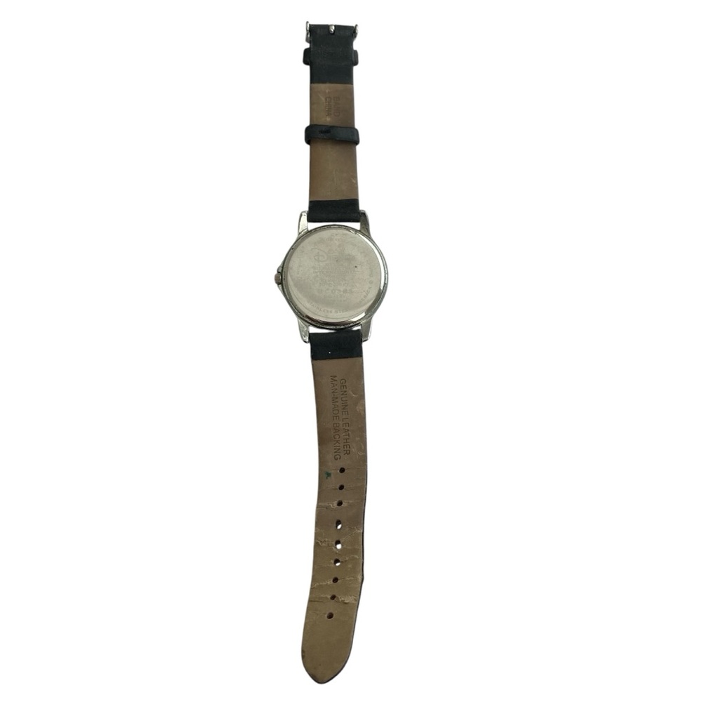 Disney Silver Watch with Black Strap Vintage Rare Sii MKRT MC-0383 Mickey Mouse - Picture 12 of 12